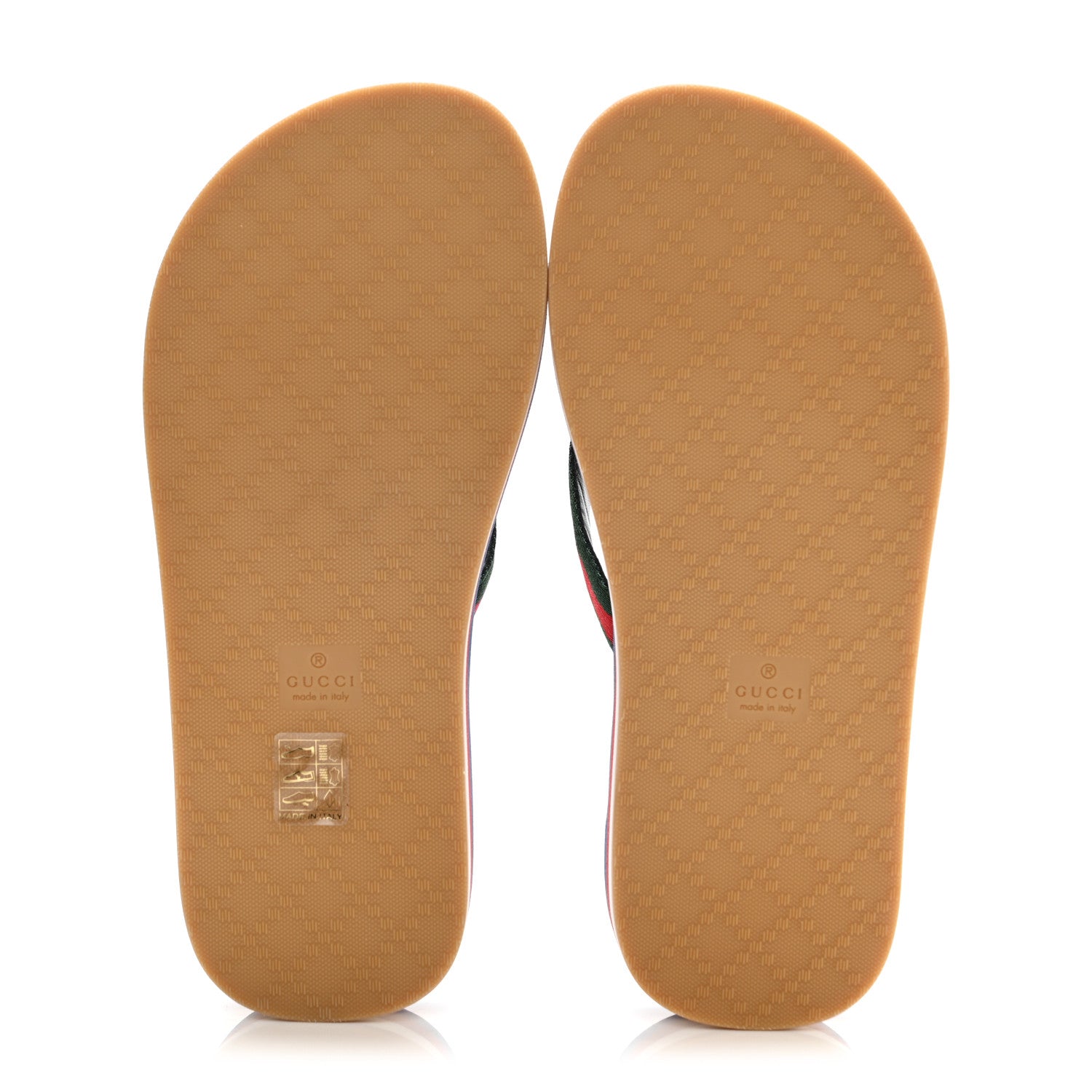 Gucci Canvas Web Platform Lifford Thong Sandals 37 Hibiscus Red 5 of 8