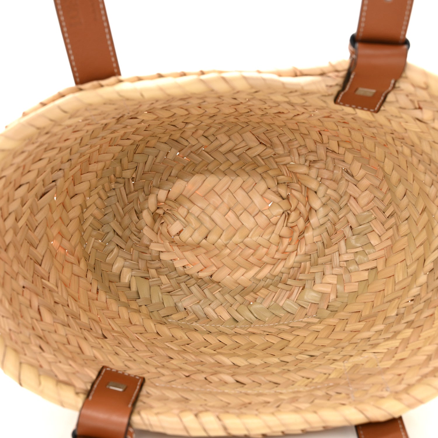 Loewe Raffia Small Basket Tote Bag Natural Tan 5 of 10