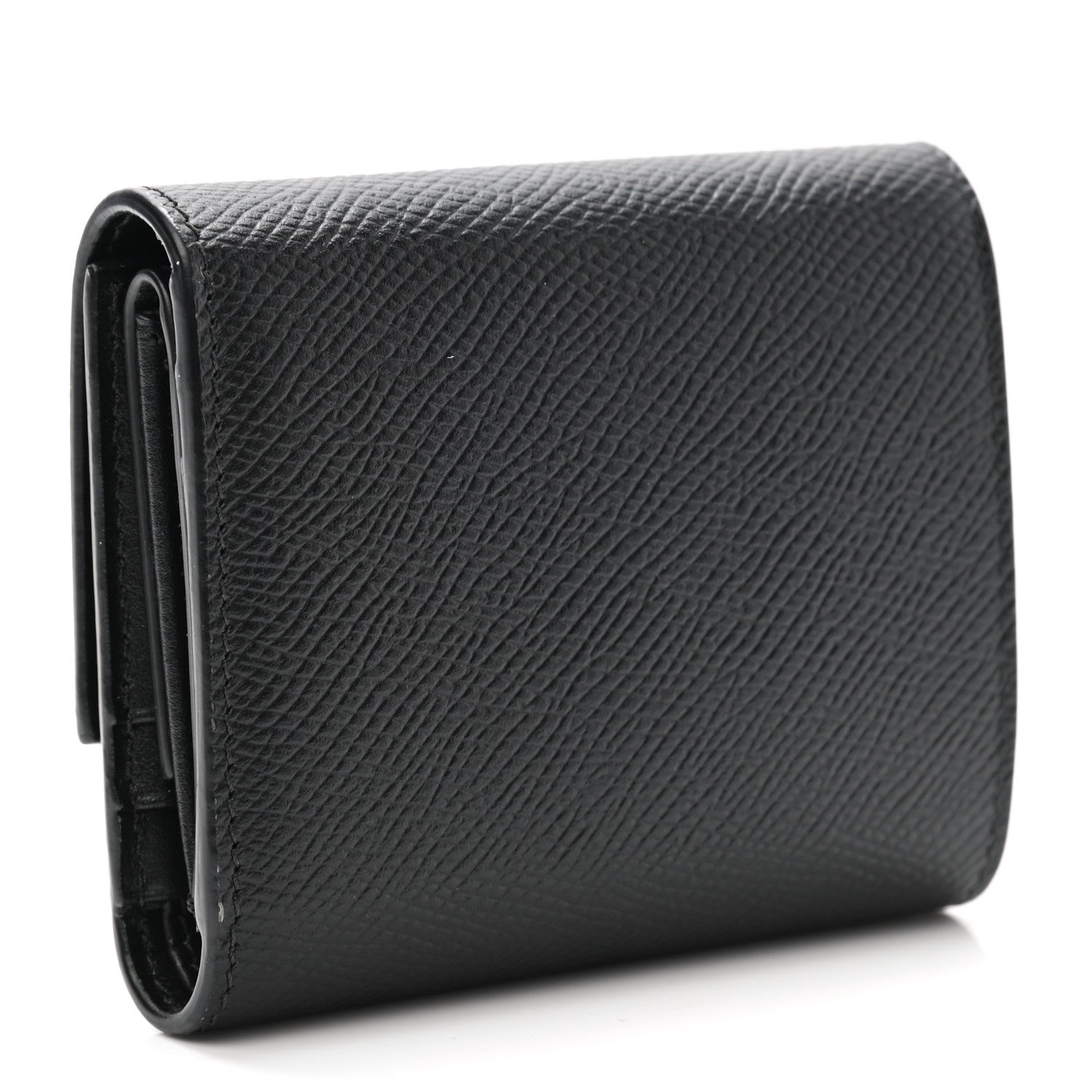 Celine Grained Calfskin Small Multifunction Folded Wallet Black 3 of 10