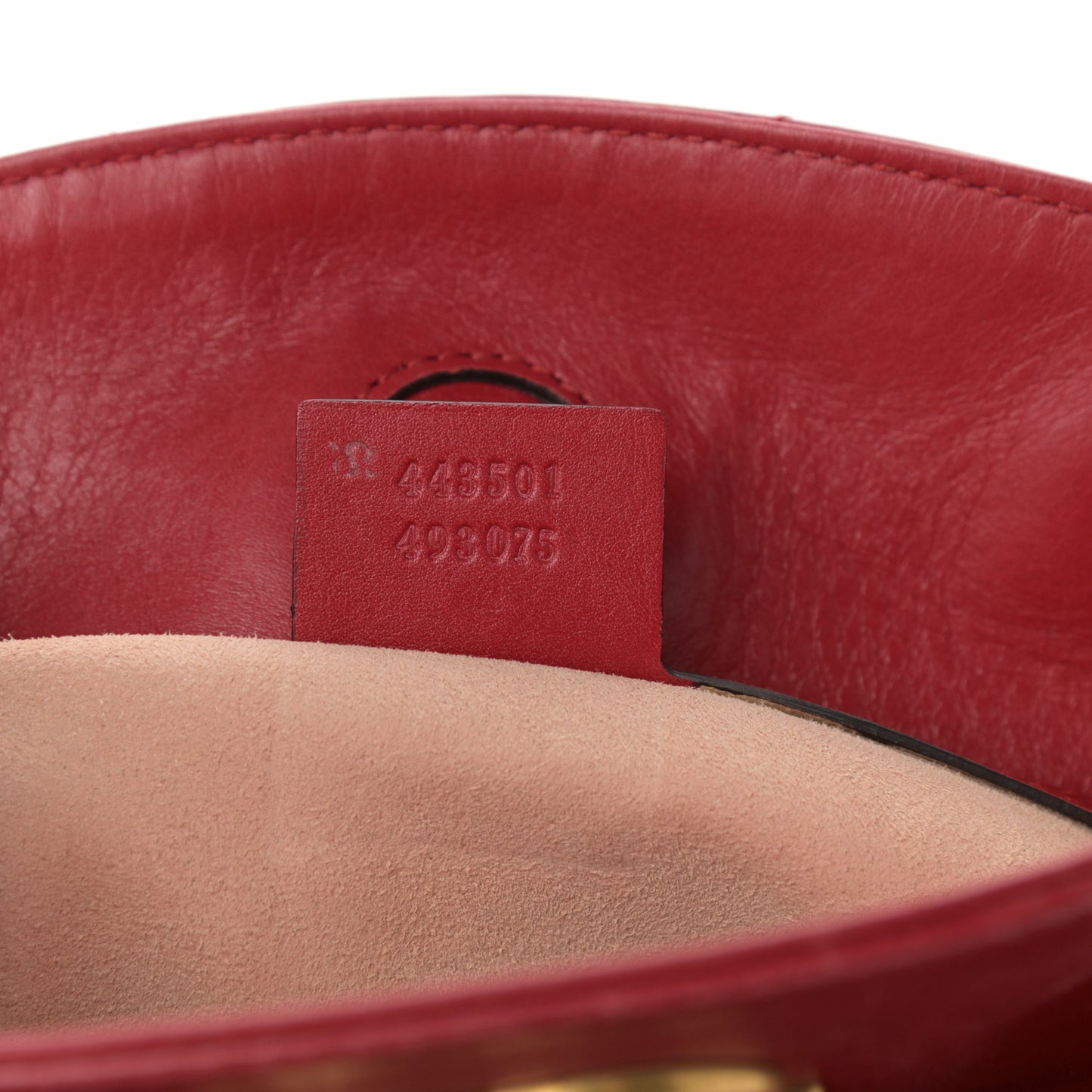 Calfskin Matelasse Medium GG Marmont Open Top Shoulder Bag Hibiscus Red