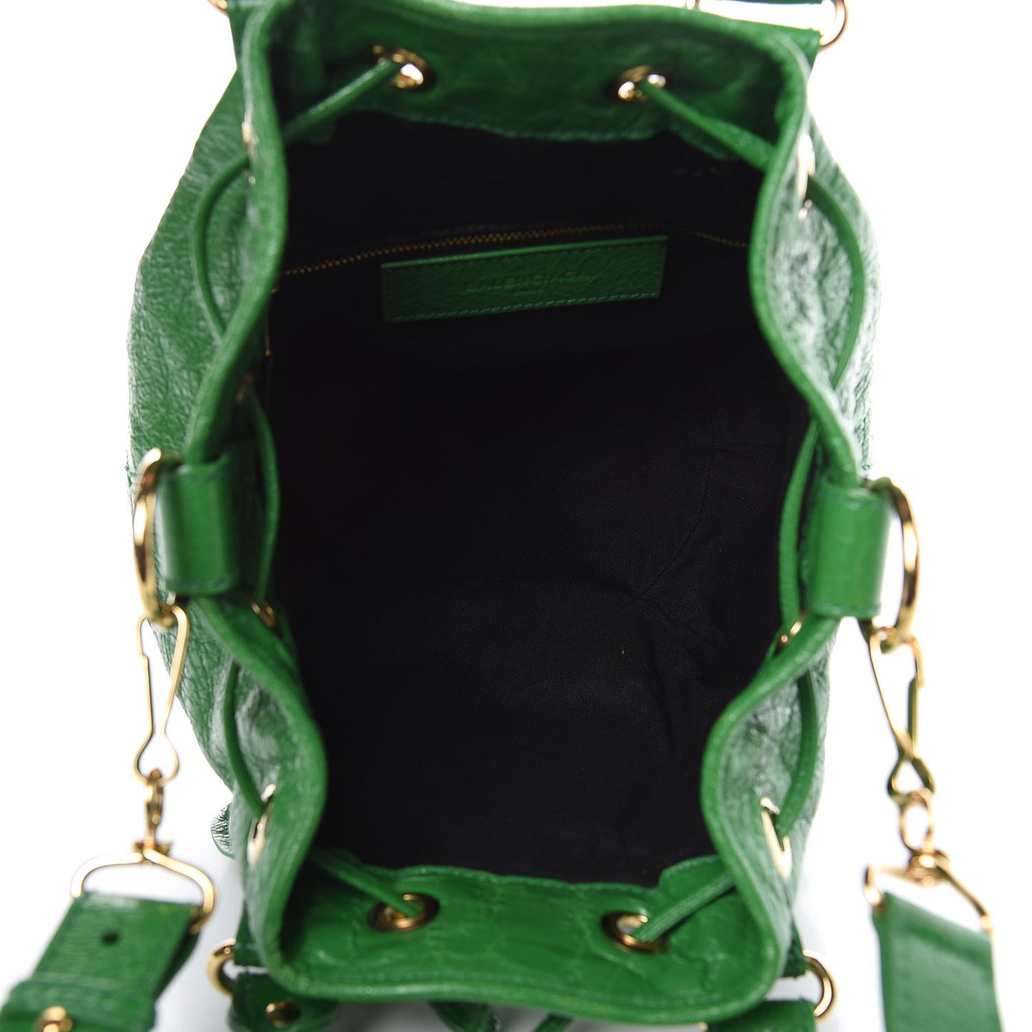 Agneau Giant 12 Gold Hardware Mini Pompon Vert Trefle
