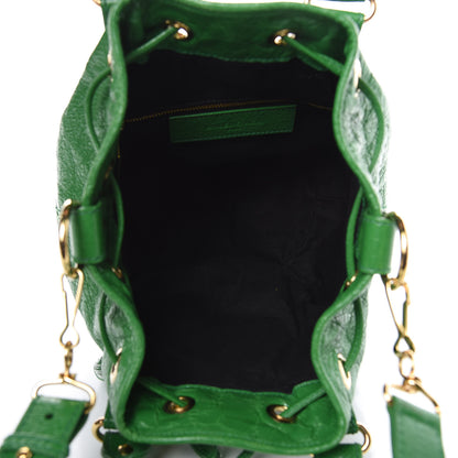 Balenciaga Agneau Giant 12 Gold Hardware Mini Pompon Vert Trefle 5 of 11