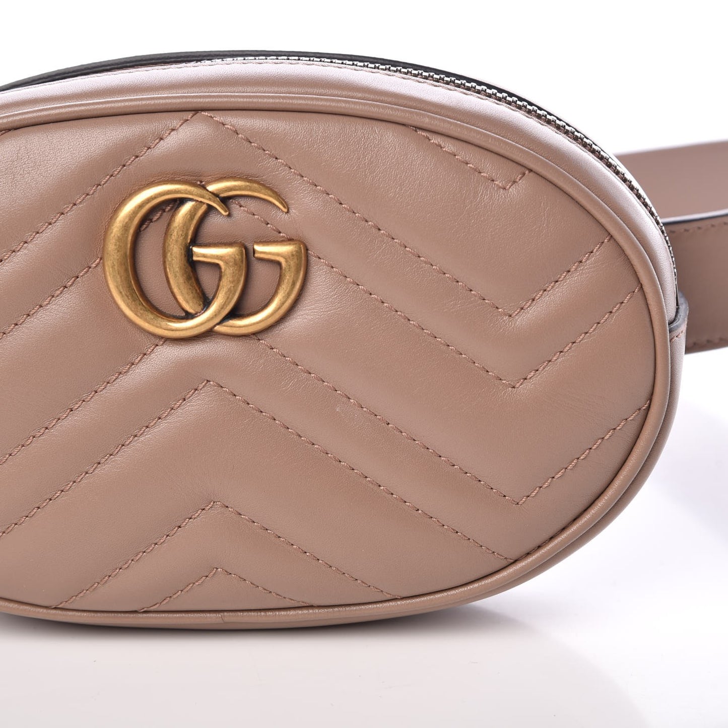Calfskin Matelasse GG Marmont Belt Bag 95 38 Porcelain Rose