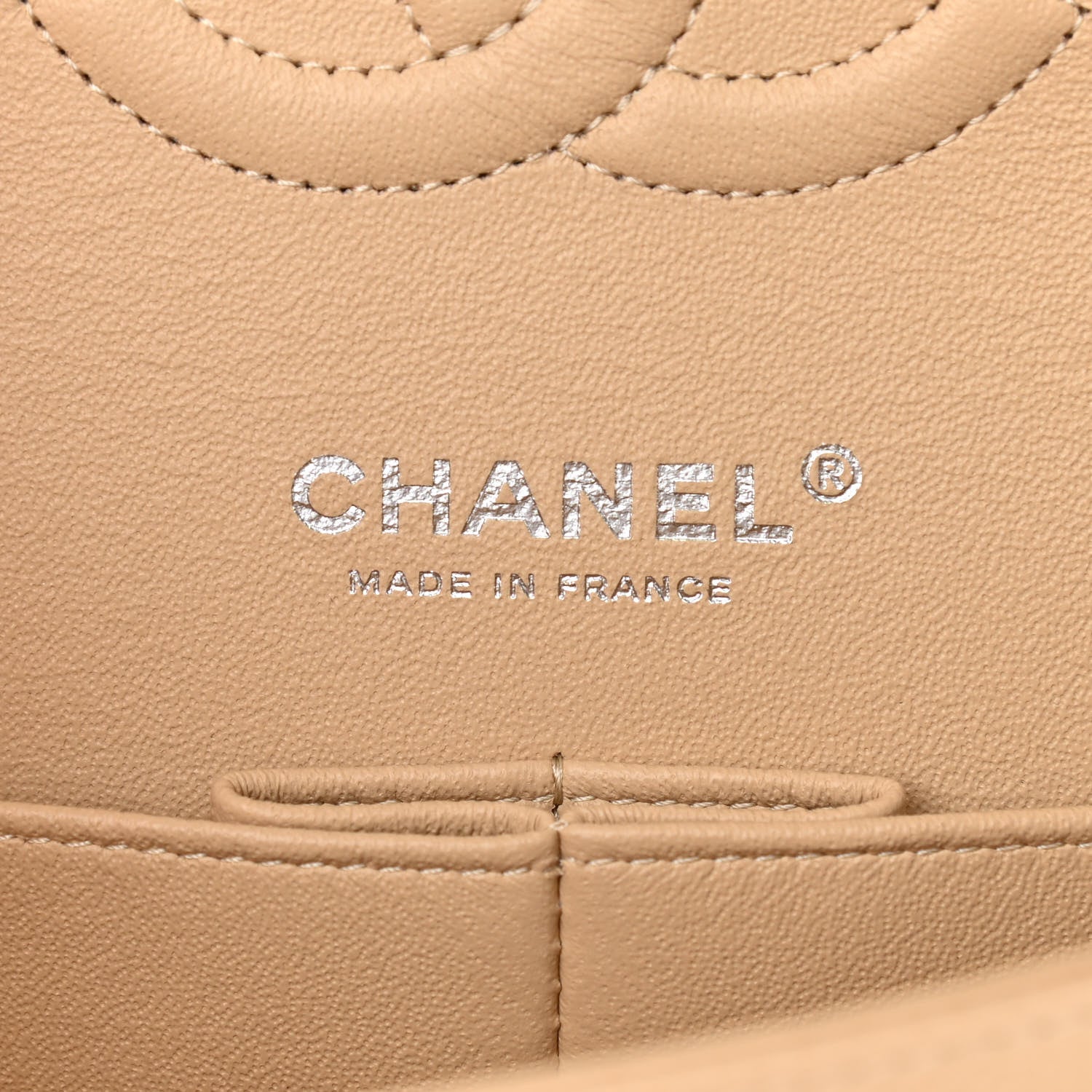 Chanel Caviar Quilted Medium Double Flap Beige 6 of 11