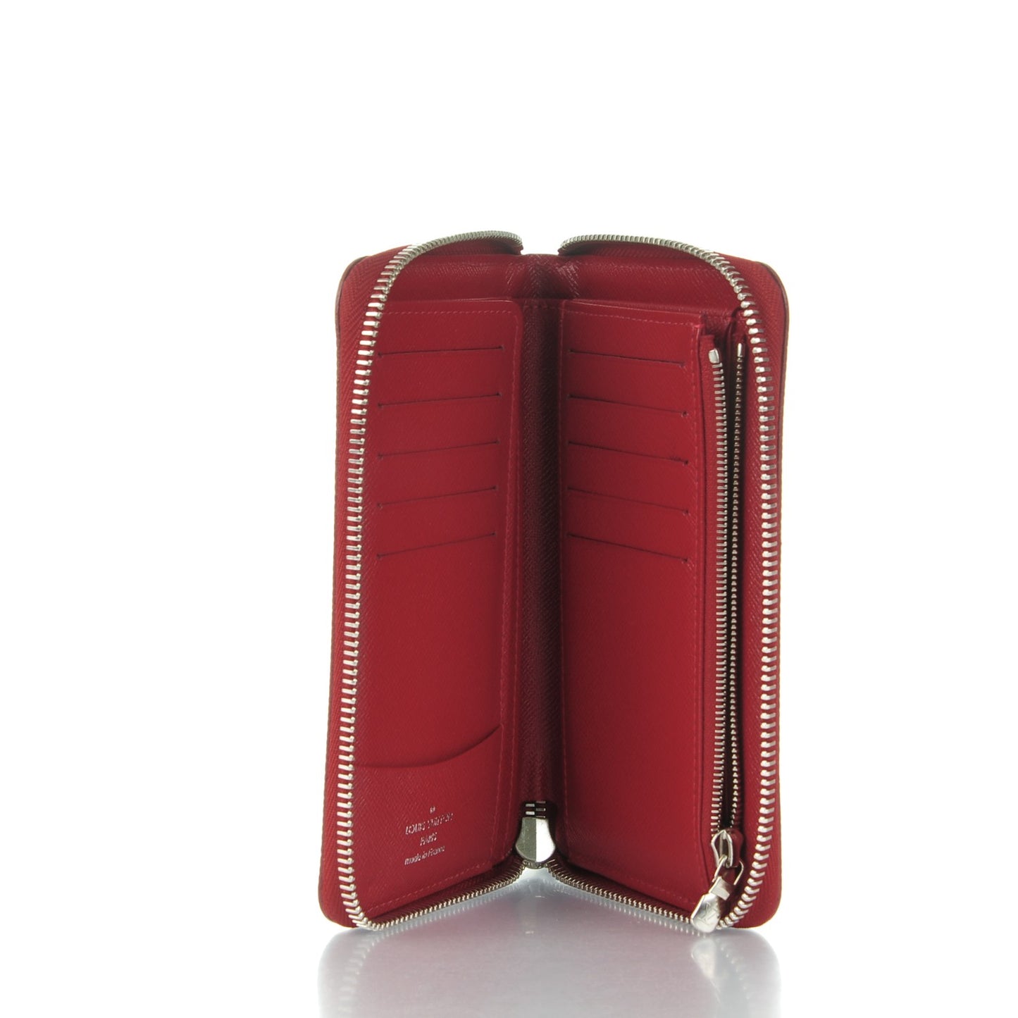 Epi Zippy Compact Wallet Carmine