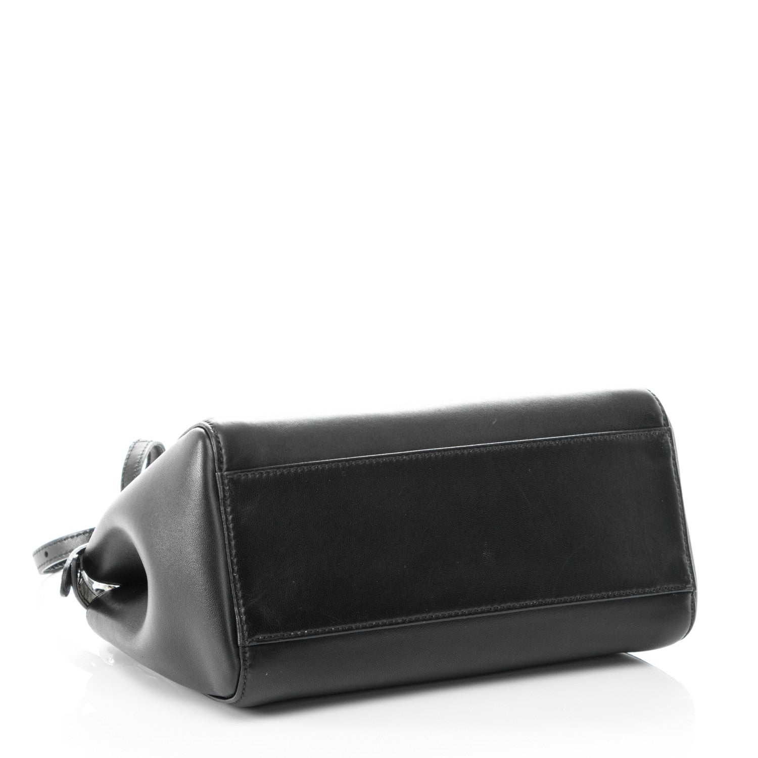 Fendi Nappa Karung Monster Eyes Mini Peekaboo Iconic Satchel Black Papavero 4 of 7
