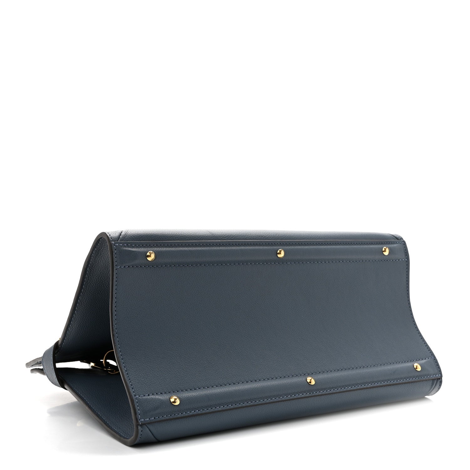 Louis Vuitton Grained Calfskin Steamer MM Blue 4 of 12