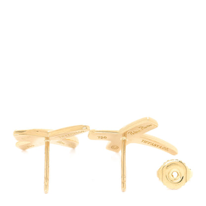 Tiffany 18K Yellow Gold Paloma's Graffiti X Earrings 4 of 7