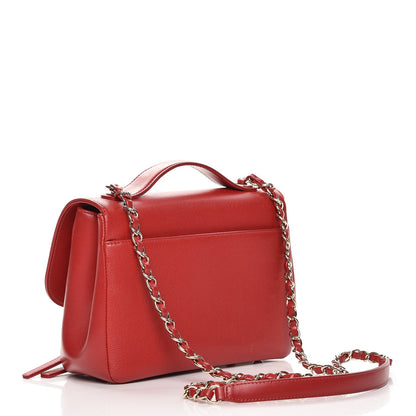 Chanel Caviar Quilted Small Business Affinity Flap Red 3 of 8