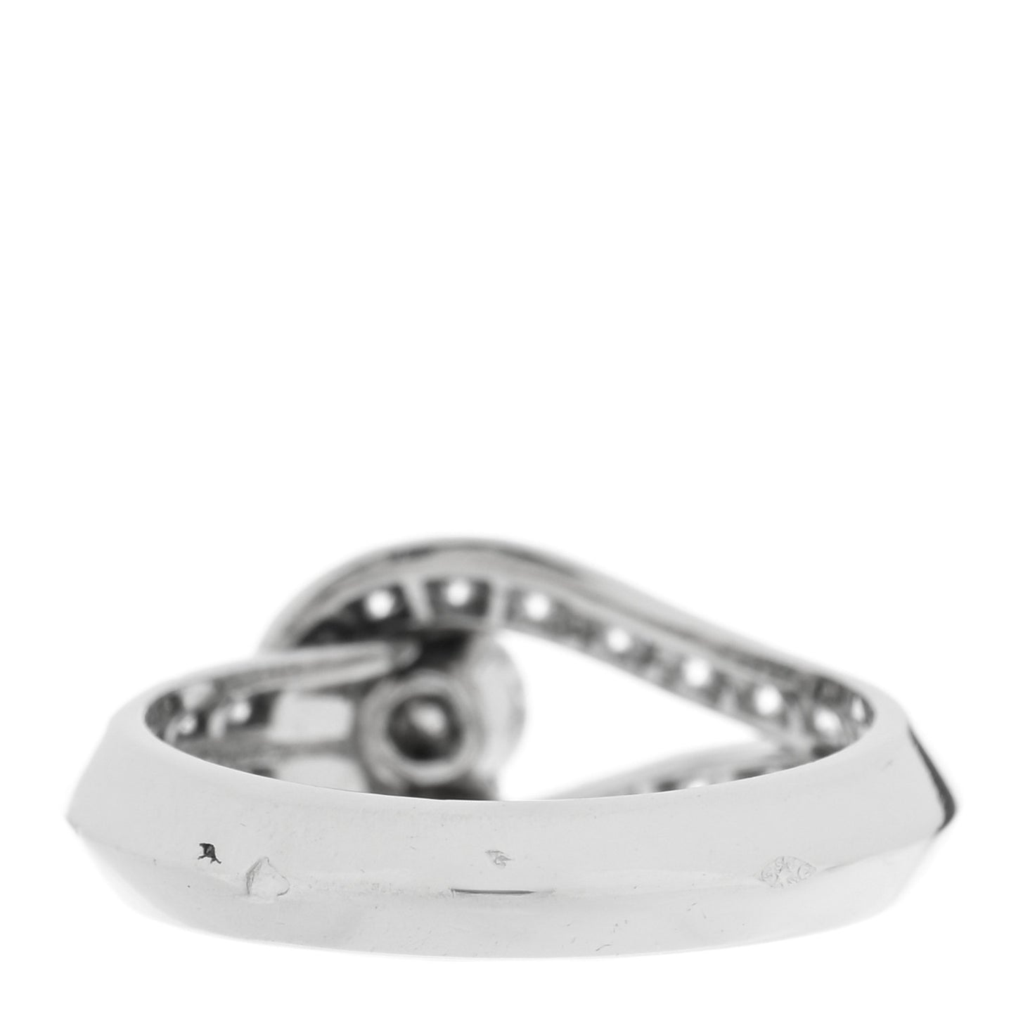 Platinum Diamond .30ct Couture Solitaire Ring 49 4.75