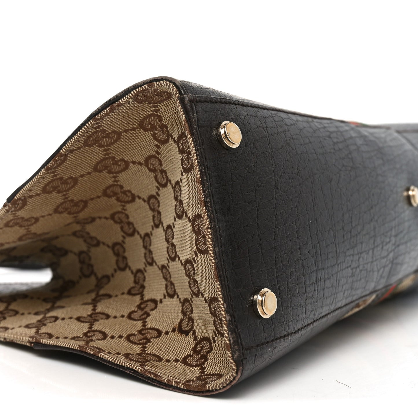 Monogram Web Junco Shoulder Bag Dark Brown