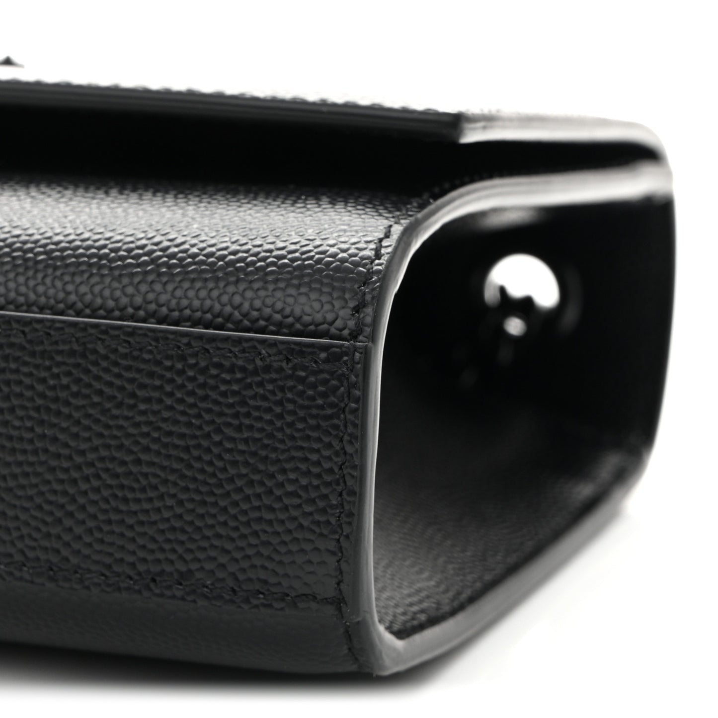 Grain De Poudre Small Monogram Monochrome Kate Satchel Black