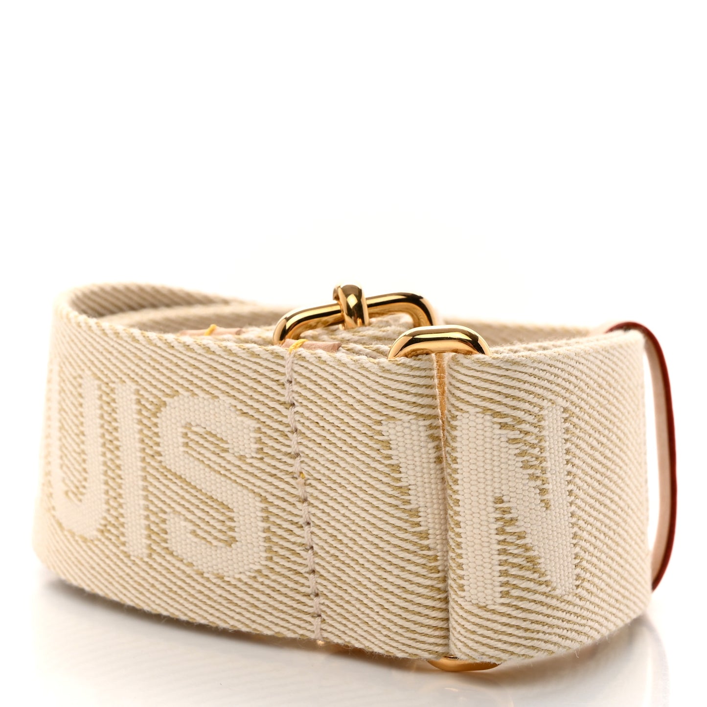 Jacquard High Rise Shoulder Strap Beige