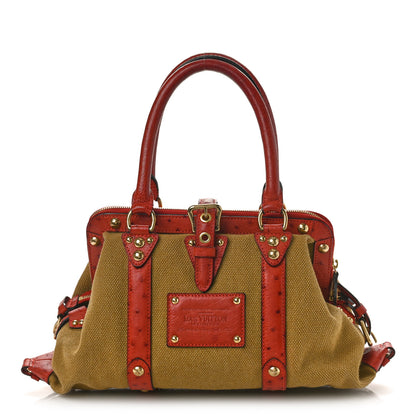 Louis Vuitton Toile Ostrich Trianon Sac de Nuit GM Olive Rouille 1 of 12