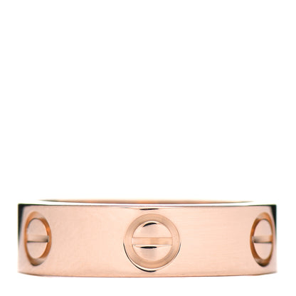 Cartier 18K Pink Gold 5.5mm LOVE Ring 53 6.5 3 of 5
