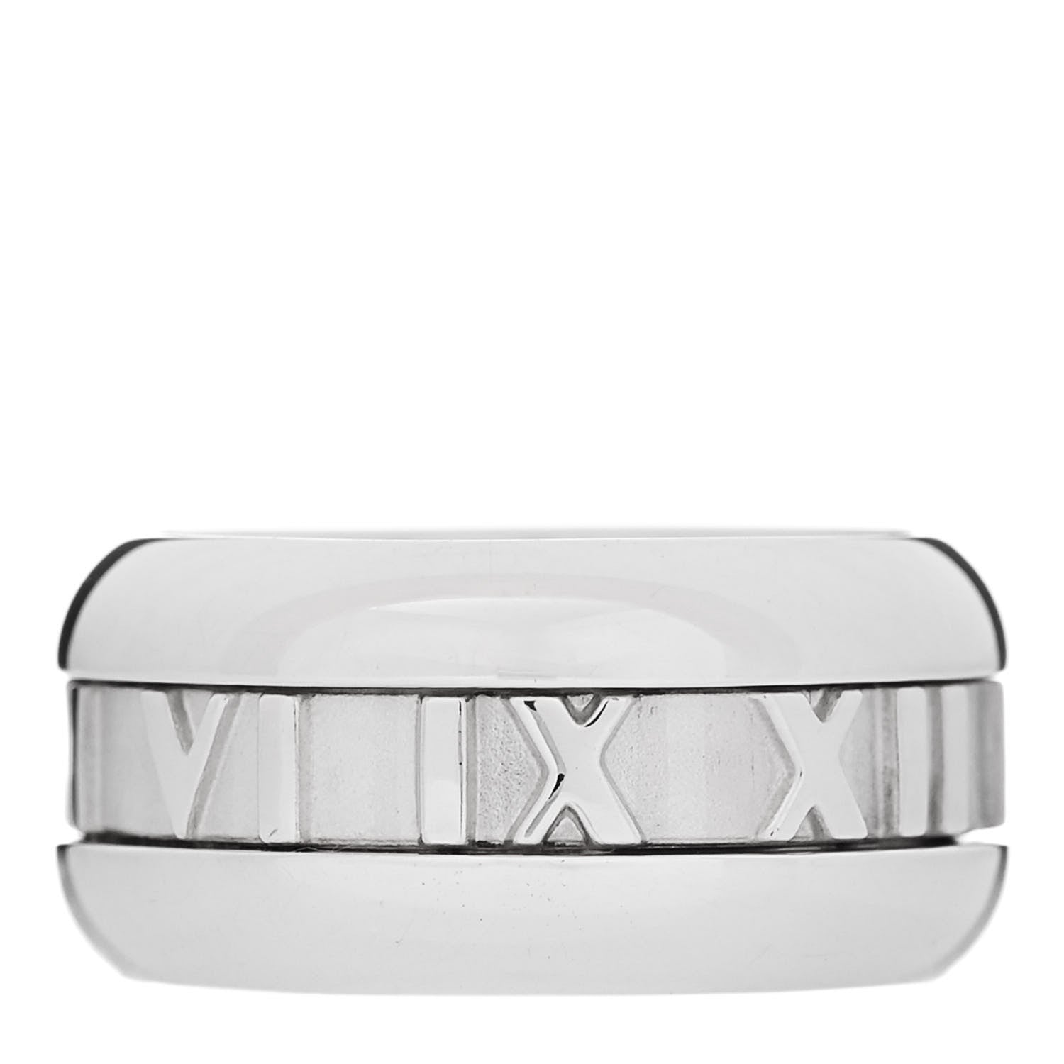 Tiffany Sterling Silver Atlas Band Ring 49 5 3 of 4