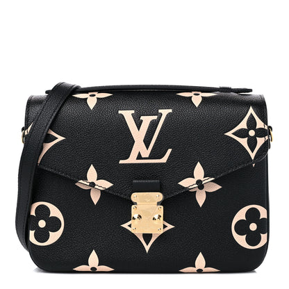 Louis Vuitton Empreinte Monogram Giant Pochette Metis Black Beige 1 of 9