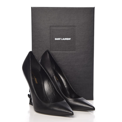Saint Laurent Calfskin Opyum 100 Pumps 39 Black 10 of 10