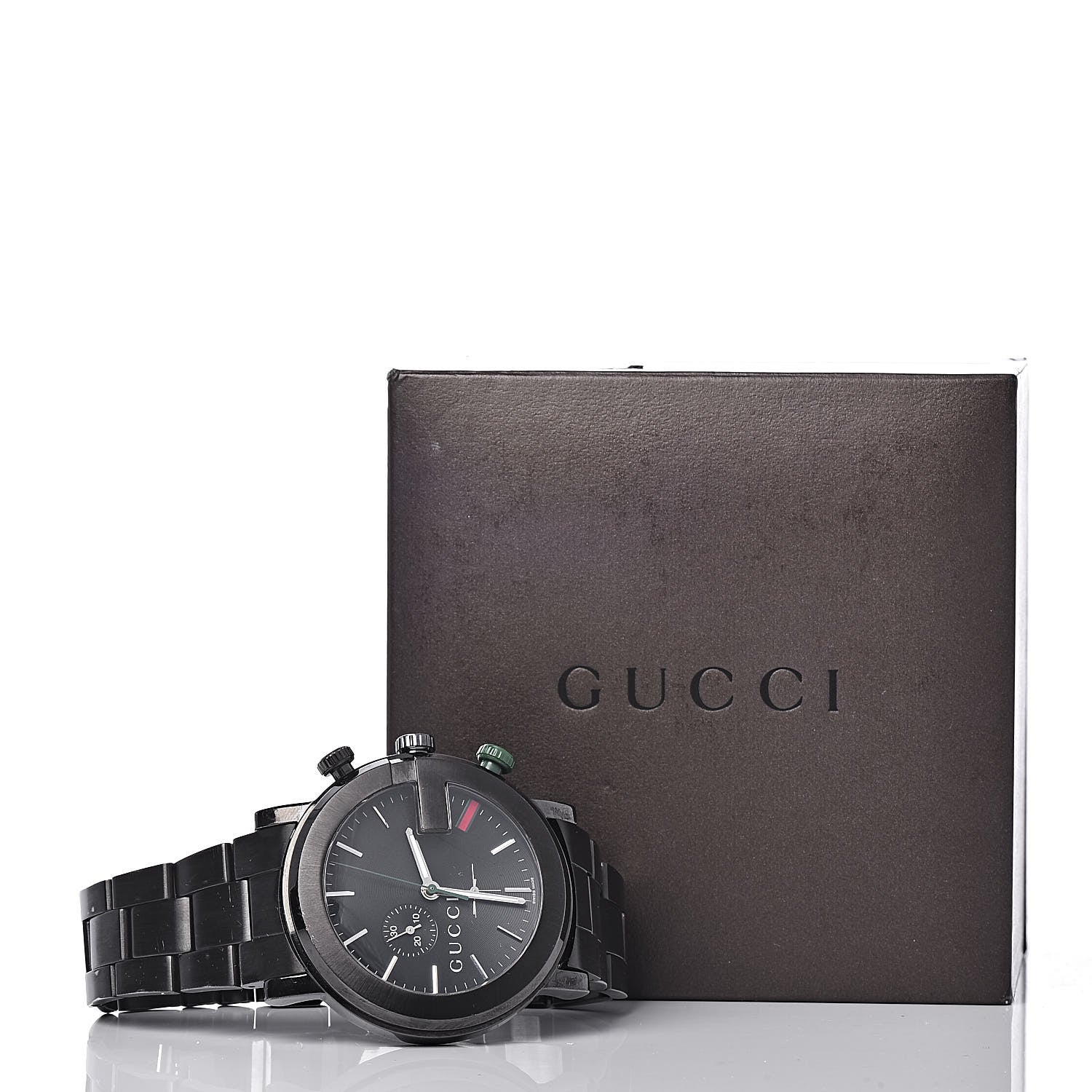 Gucci PVD Stainless Steel 44mm 101M G-Chrono Quartz Watch Black 8 of 8