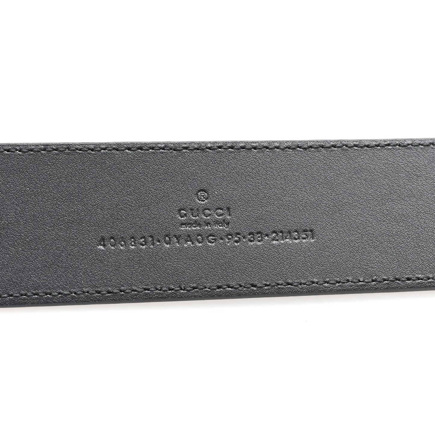 Textured Calfskin Double G 40mm Belt 95 38 Black