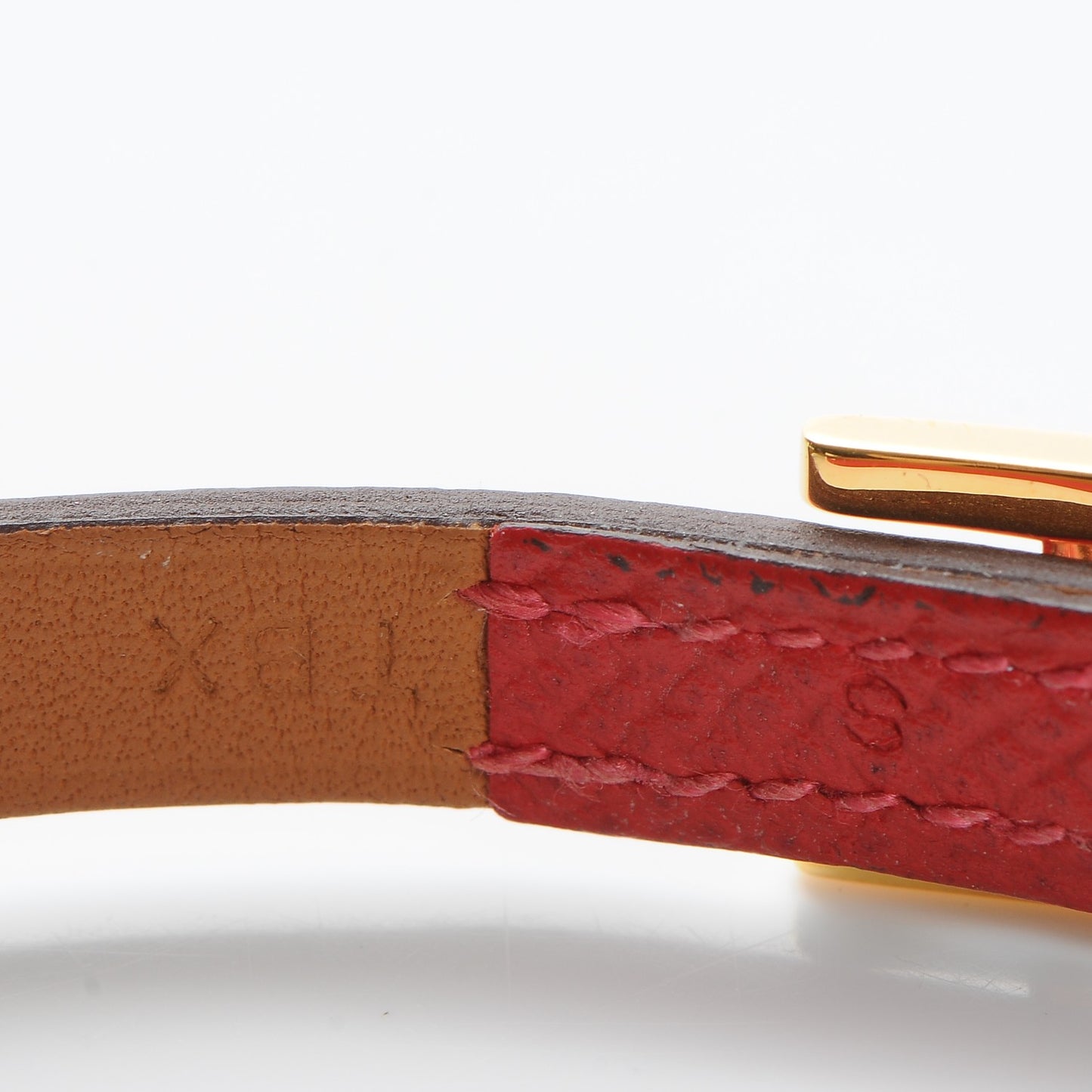 Swift Epsom Hapi Double Tour S Bracelet Rouge Casaque