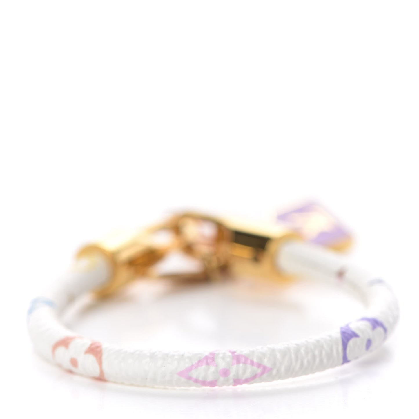 Monogram Multicolor Luck It Bracelet 17 White
