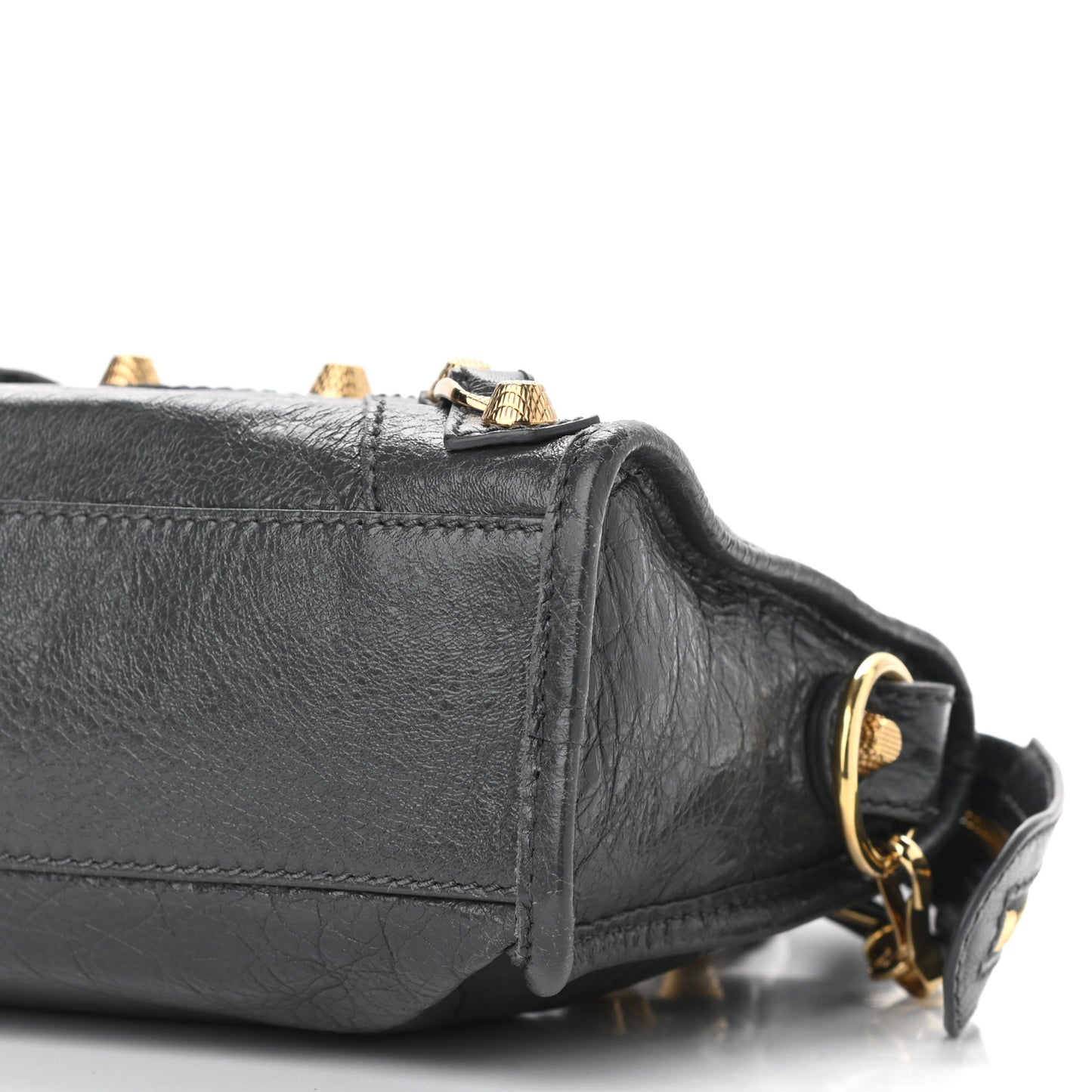 Agneau Giant 12 Gold Hardware Mini City Gris Fossile