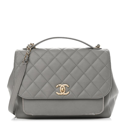 Chanel Caviar Quilted Large Business Affinity Flap Grey 1 of 16