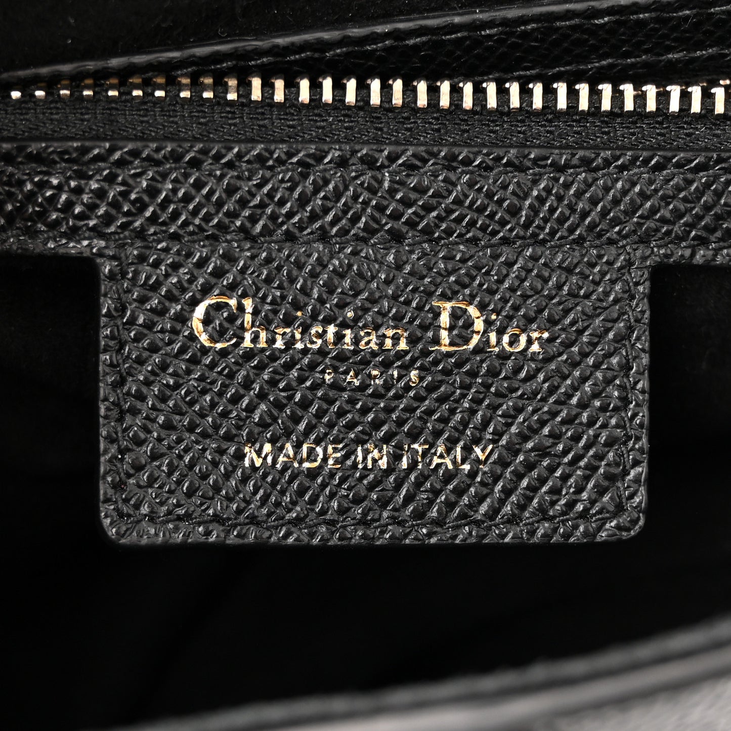 Grained Calfskin Saddle Bag Black