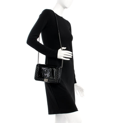 Chanel Patent Small Boy Reverso Flap Black 2 of 7