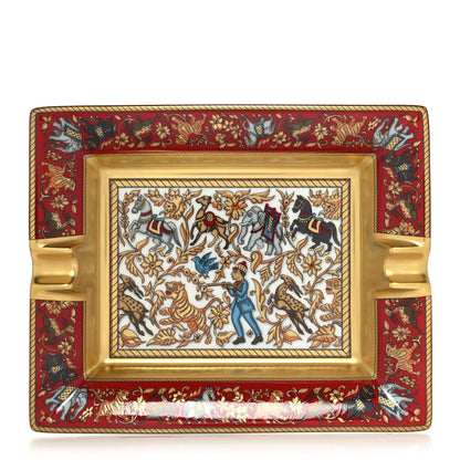 Hermes Porcelain Chassee En Inde Ashtray 1 of 7
