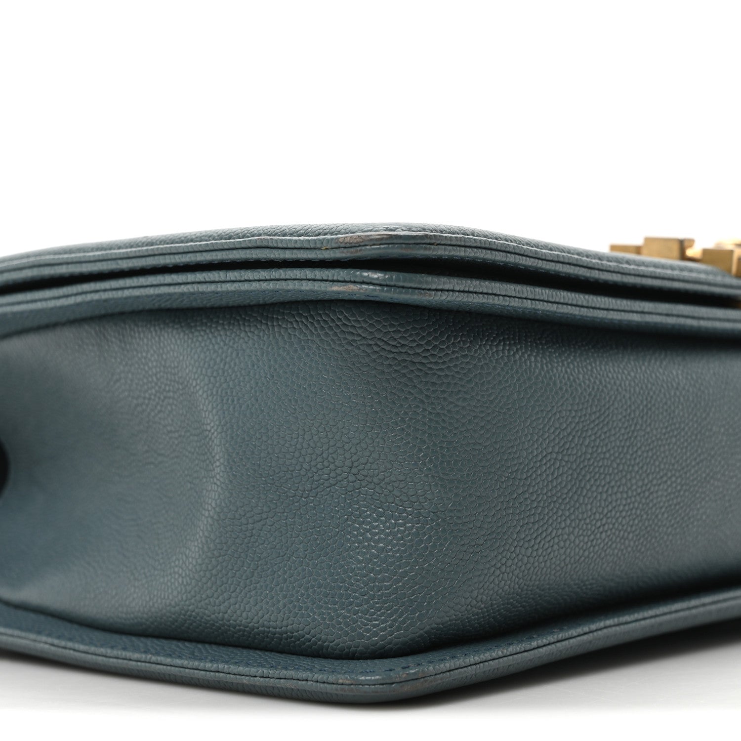 Chanel Caviar Quilted New Medium Boy Flap Blue 9 of 10