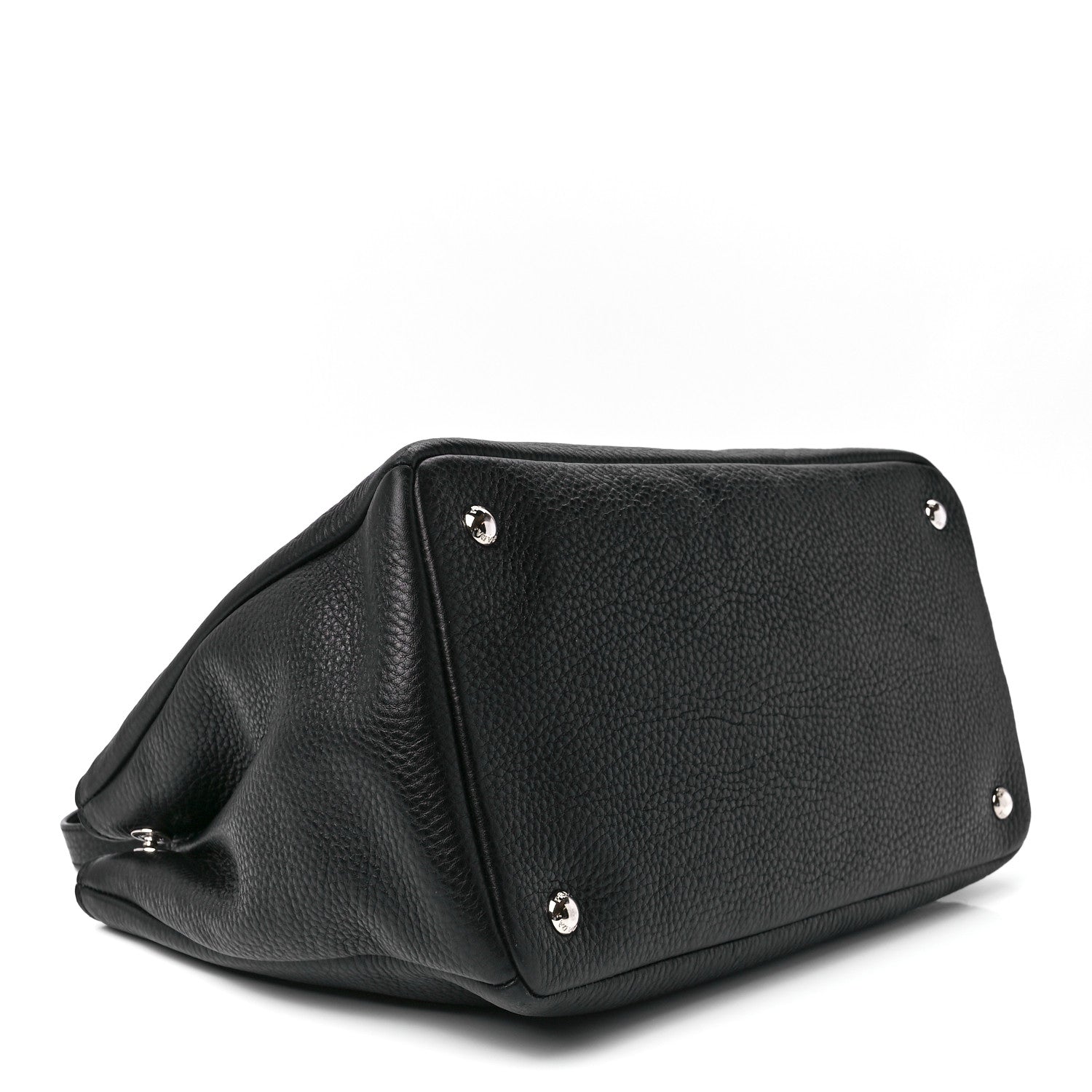 Prada Vitello Daino Tote Black 4 of 12
