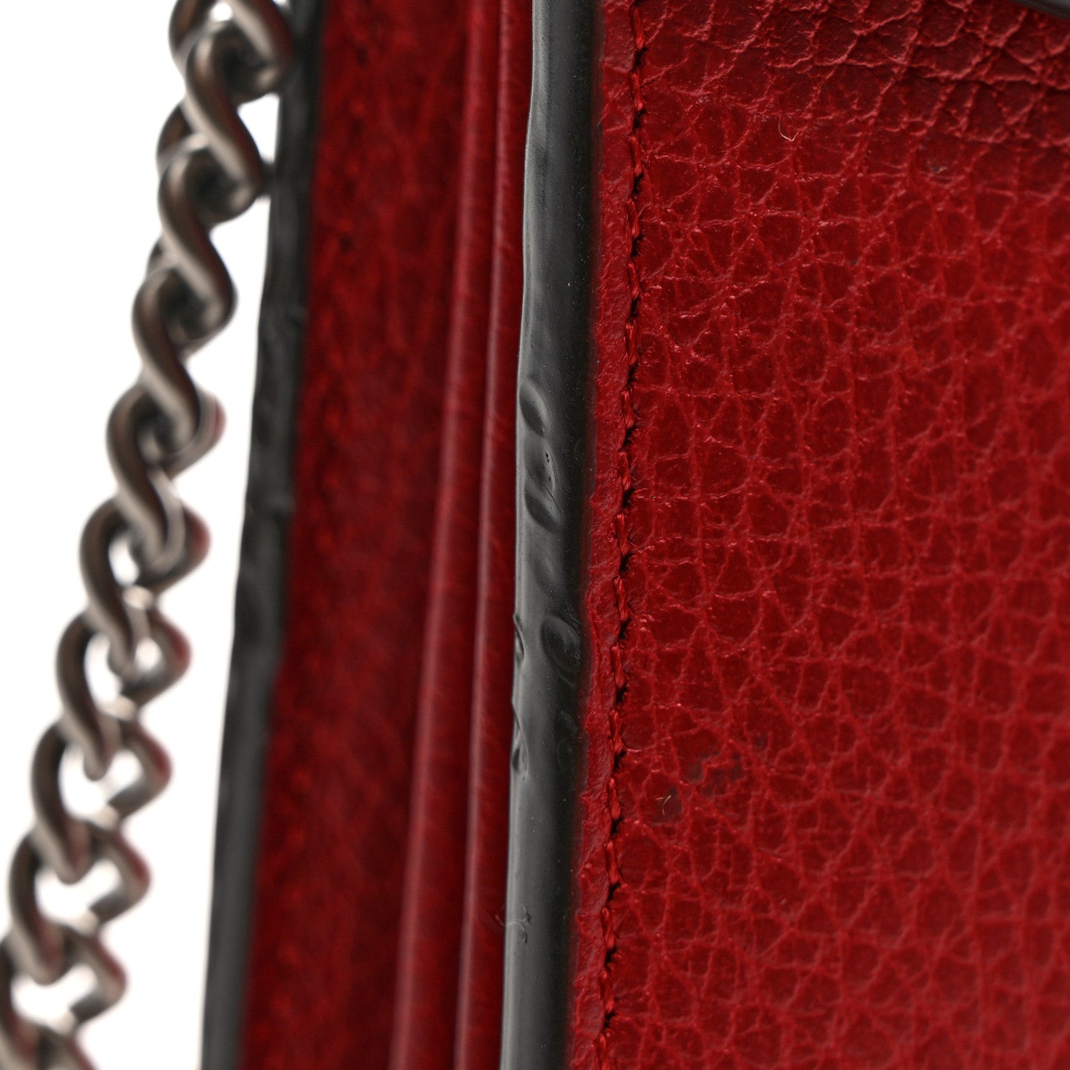 Gucci Calfskin Mini Dionysus Chain Wallet Hibiscus Red 13 of 13