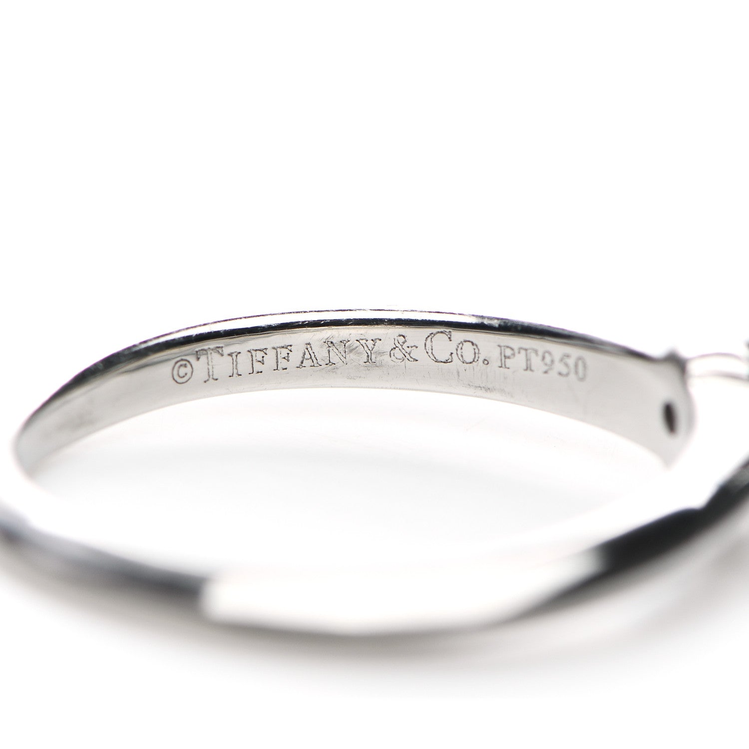 Tiffany Platinum Diamond .55ct Solitaire Engagement Ring 57 8 6 of 6