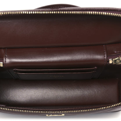 Chanel Caviar Quilted Top Handle Slim Vanity With Chain Dark Brown 5 of 11