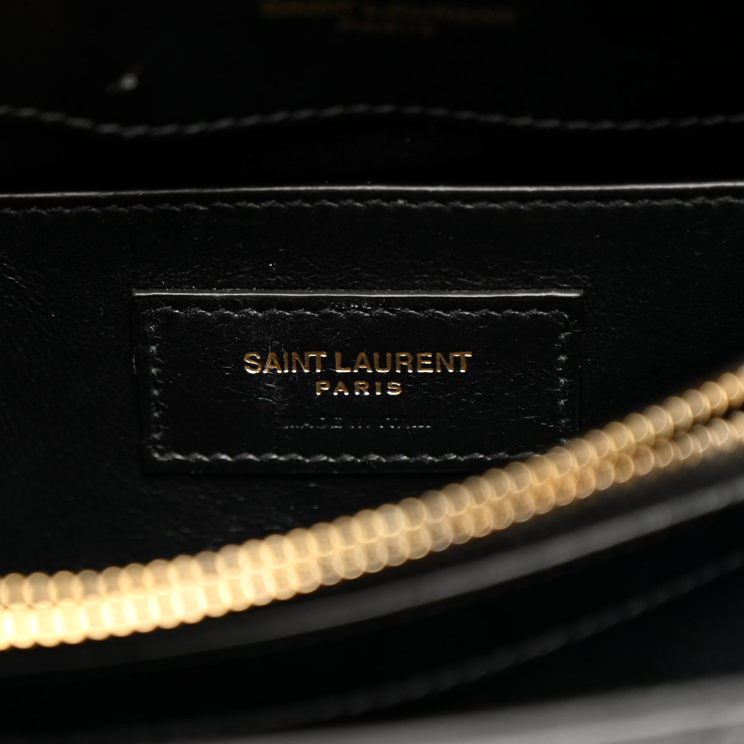 Calfskin Y Quilted Monogram Small Loulou Chain Satchel Black