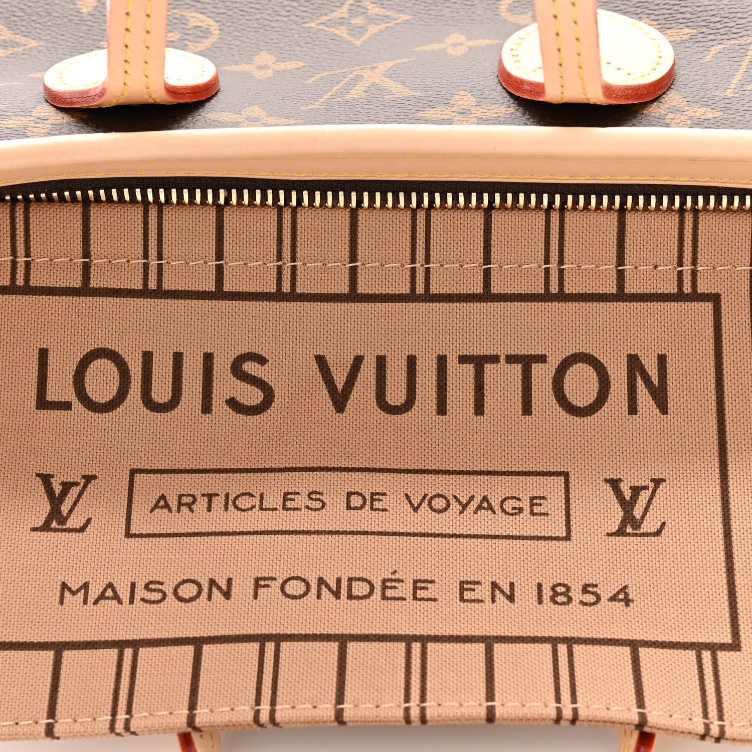 Louis Vuitton Monogram Neverfull BB Beige 9 of 12
