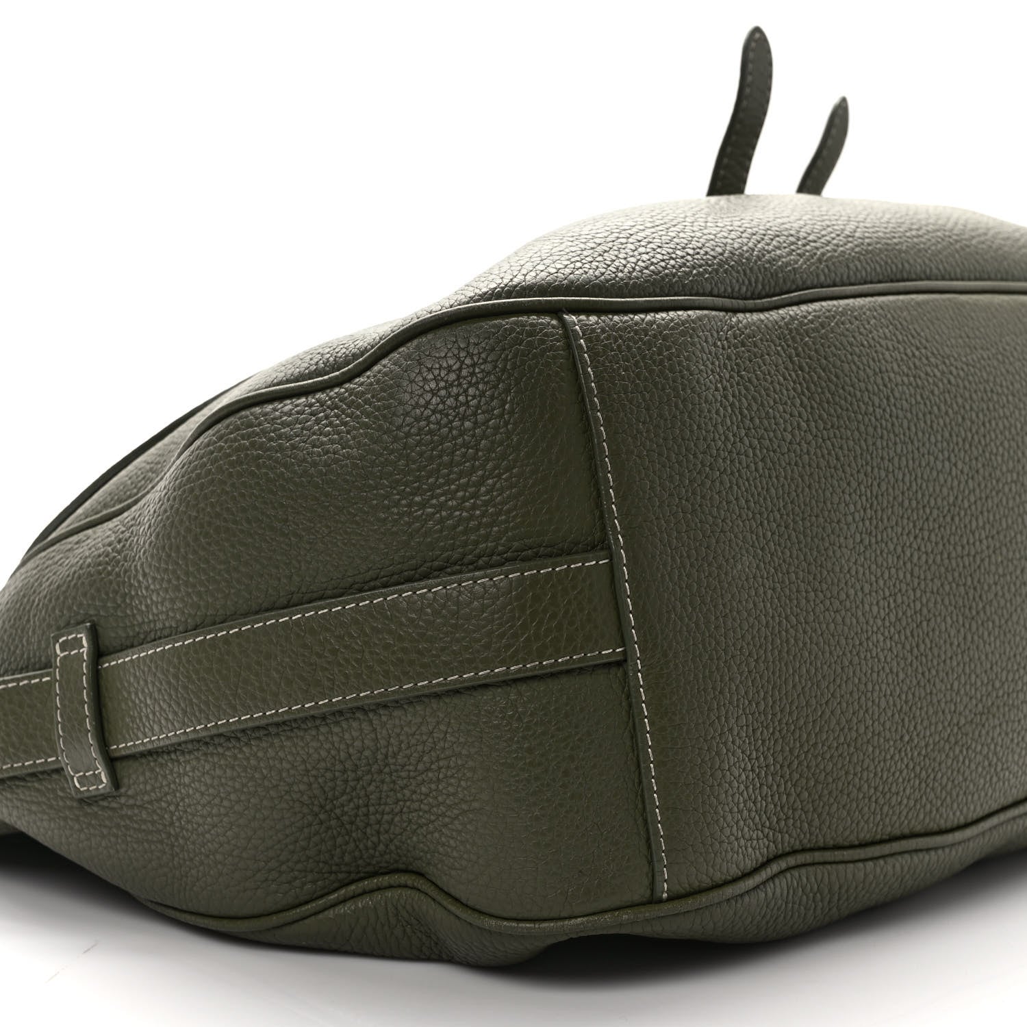Christian Dior Grained Calfskin Mini Soft Saddle Bag Olive 8 of 9
