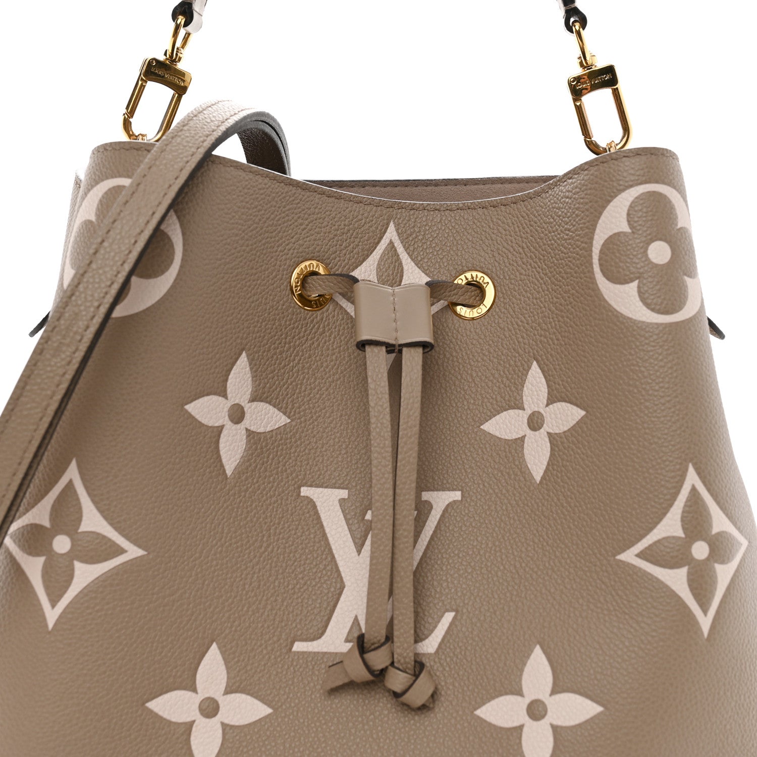 Louis Vuitton Empreinte Monogram Giant Neonoe MM Tourterelle Creme 8 of 11