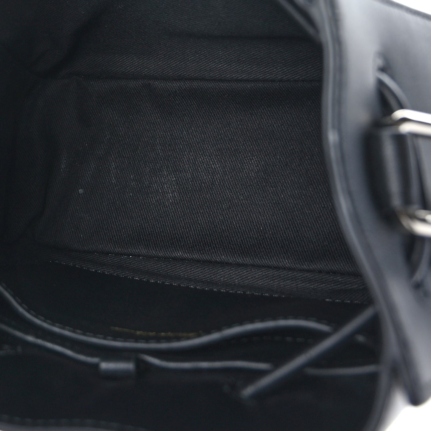 Smooth Calfskin Mini Soleil Bucket Bag Black