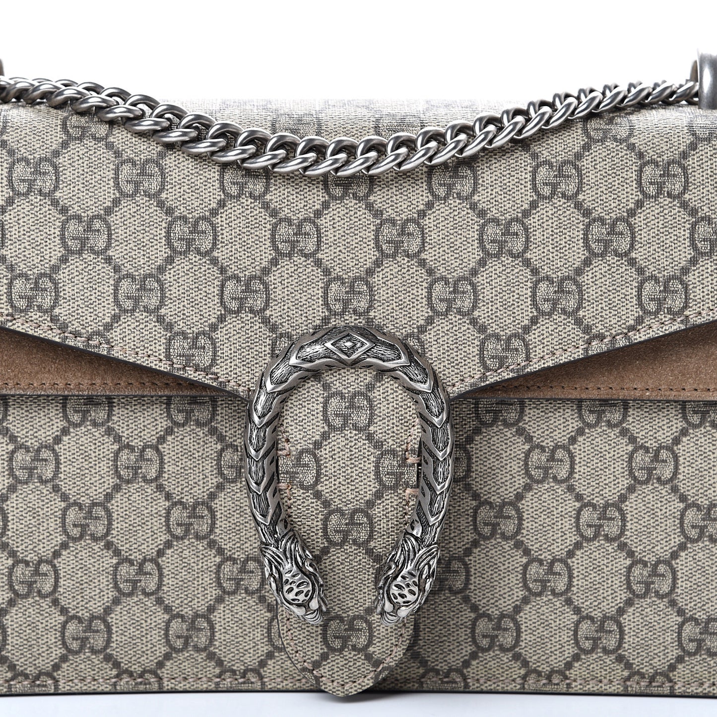 GG Supreme Monogram Small Dionysus Shoulder Bag Taupe
