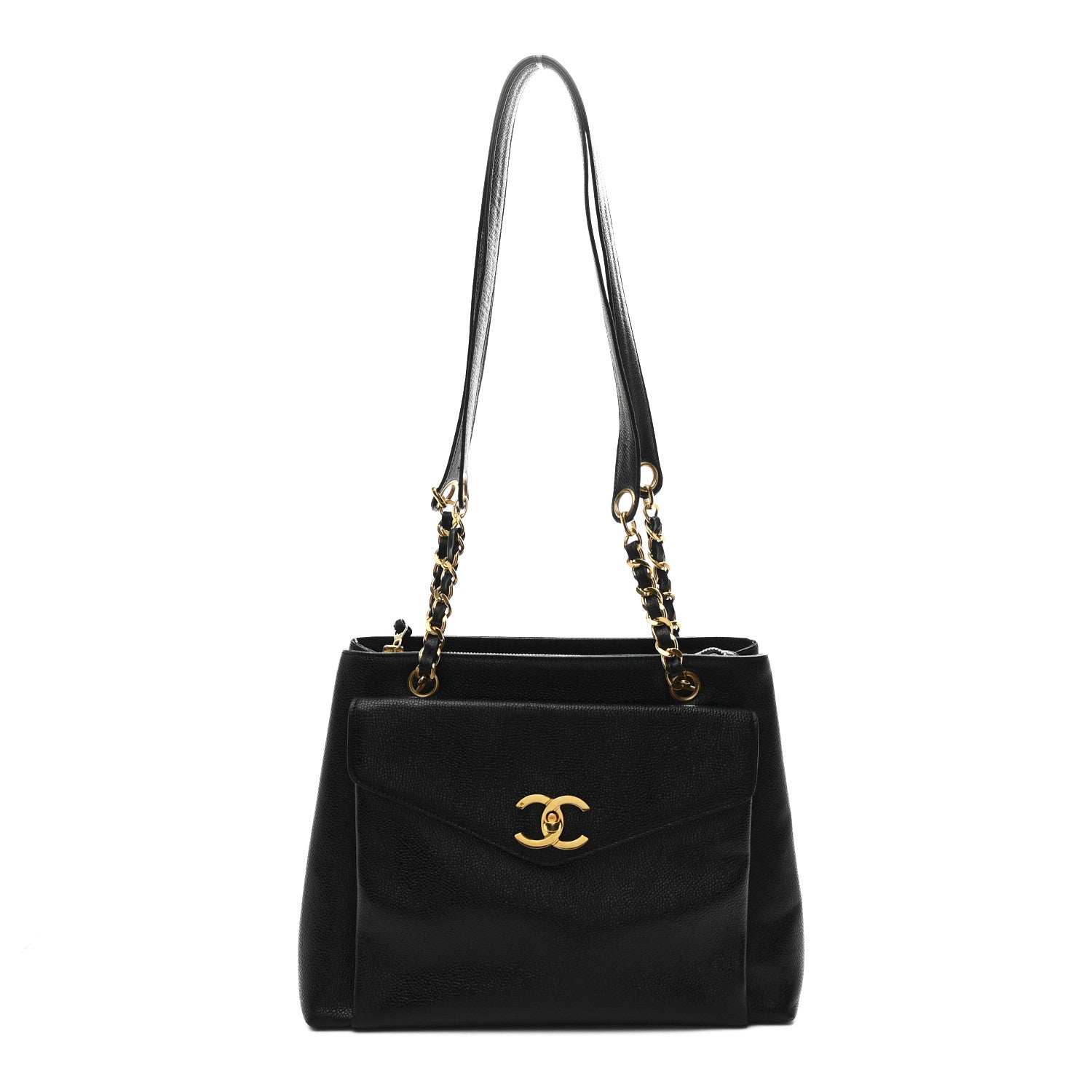 Chanel Caviar Flap Shoulder Bag Black 1 of 11