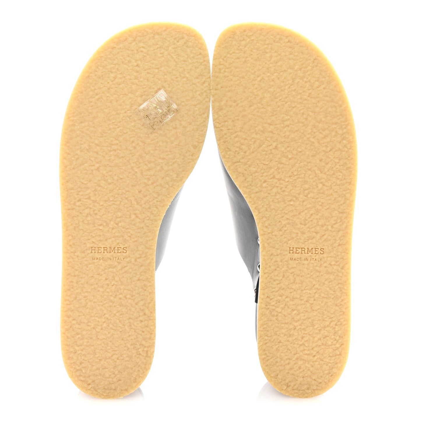 Calfskin Ellipse Sandals 40 Black