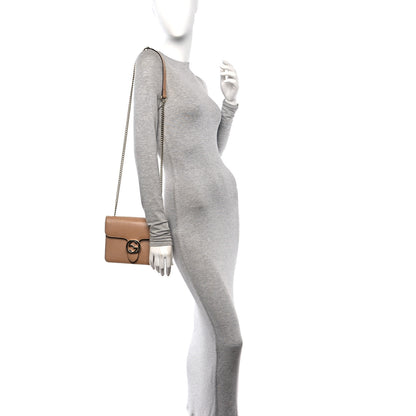 Gucci Dollar Calfskin Small Interlocking G Shoulder Bag Camelia 2 of 10