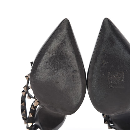 Valentino Garavani Nappa Rockstud Ankle Strap Pumps 38 Black 11 of 12