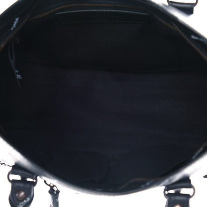 Balenciaga Veau Allover Logo Classic Hardware S City Black White 4 of 9