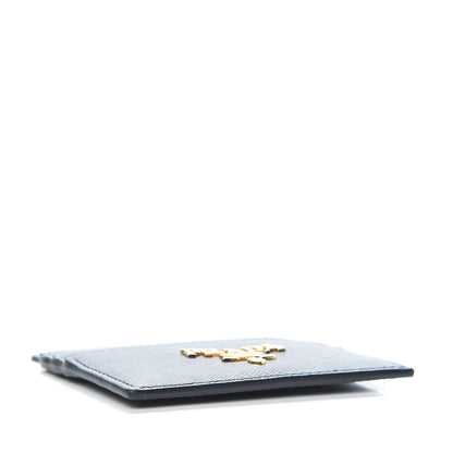 Prada Saffiano Metal Card Holder Black 4 of 7