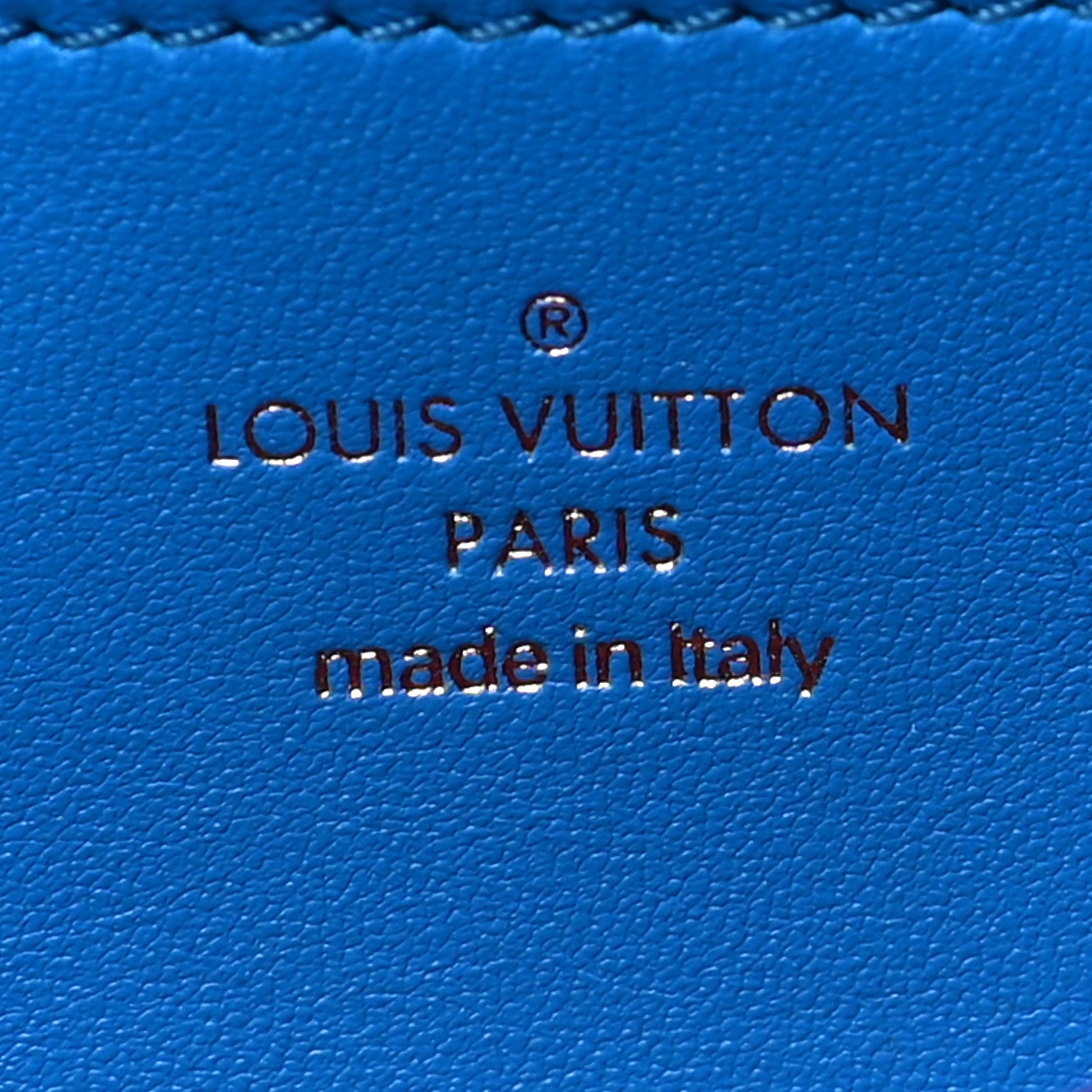 Louis Vuitton Lambskin Embossed Monogram Vuittamins Pochette Coussin Blue Red 6 of 11