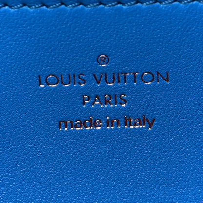 Louis Vuitton Lambskin Embossed Monogram Vuittamins Pochette Coussin Blue Red 6 of 11